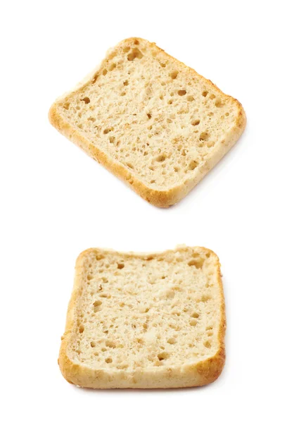 Single piece of bread bun isolated — Stock Photo, Image