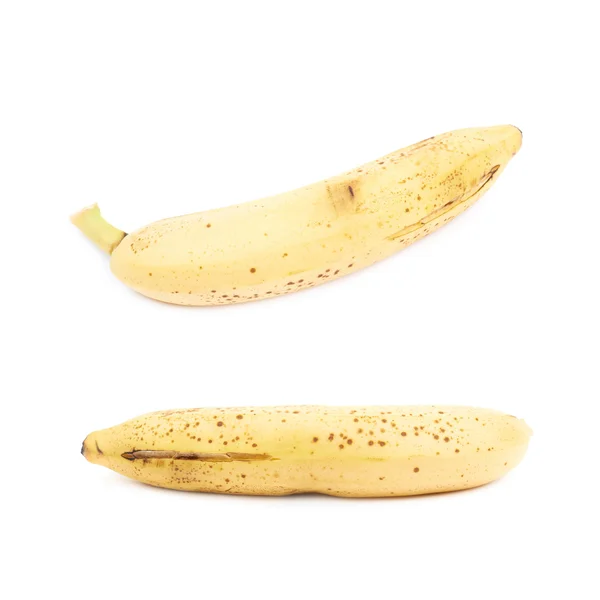 Banane ponctuée isolée — Photo