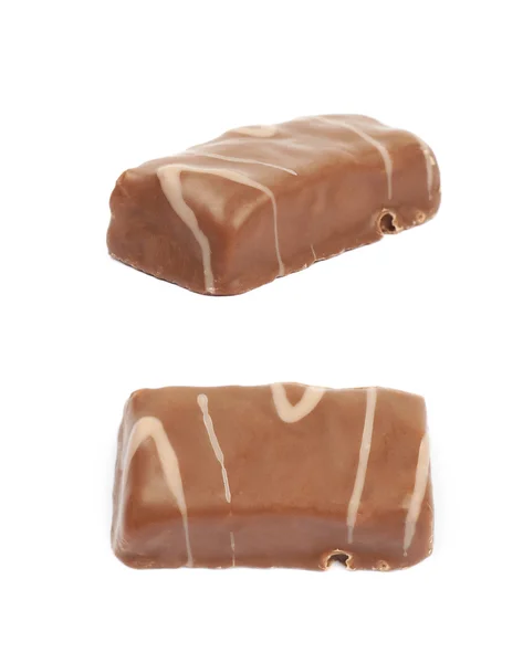 Chocolate barra de chocolate isolado — Fotografia de Stock