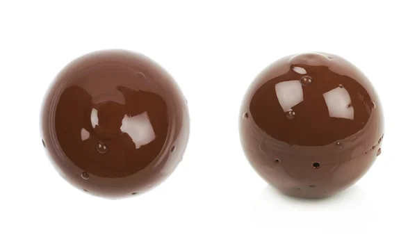 Chocolat boule bonbons isolé — Photo