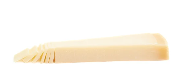 Morceau d'un fromage parmesan isolé — Photo