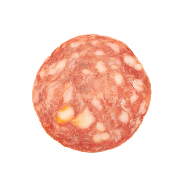 Italiensk korv salami napoli isolerade — Stockfoto