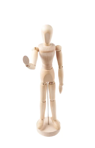 Изолированная кукольная статуэтка — стоковое фото
