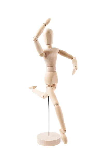 Bambola umana burattino statuetta isolato — Foto Stock