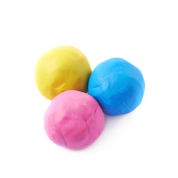 Plasticine balls isolated — Stock Photo, Image