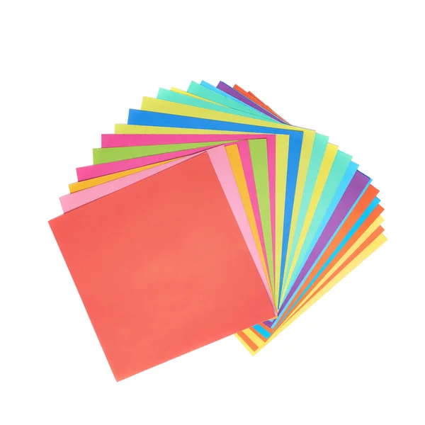 Pile of colorful paper sheets — Stock Photo, Image