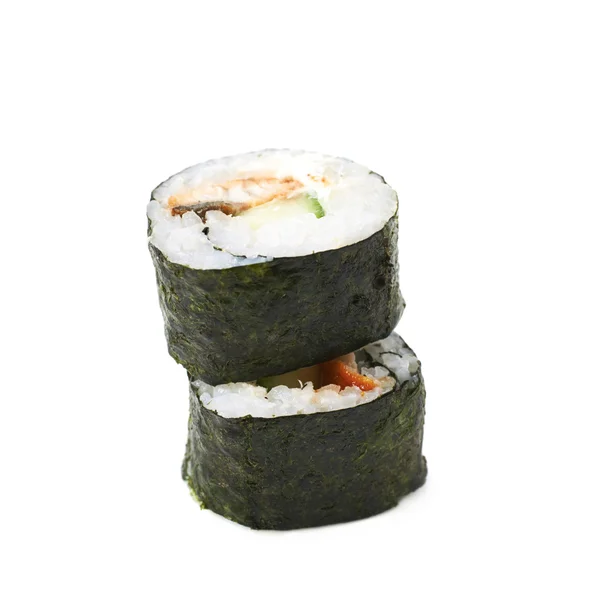 Alaska hosomaki sushi geïsoleerd — Stockfoto