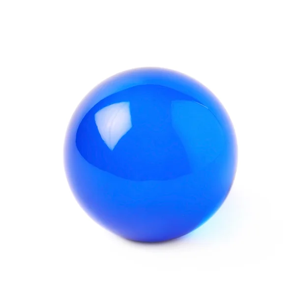 Esfera de bola de vidrio transparente aislada — Foto de Stock