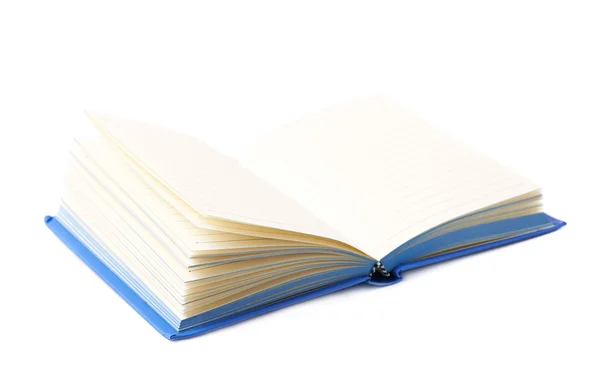 Libro di note blu isolato — Foto Stock