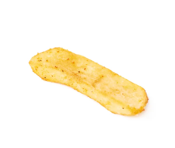 Fetta di patate fritte francese isolata — Foto Stock