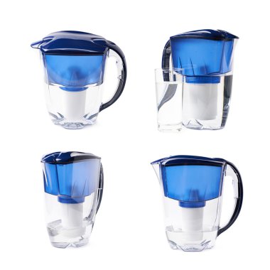 Su filtre sürahi izole