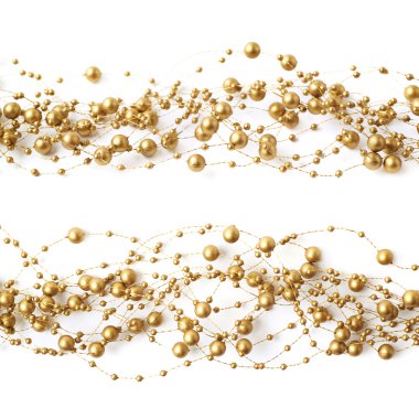 Boncuk garland iplik izole bir satýr