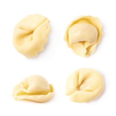 İzole tek mantı hamur tatlısı