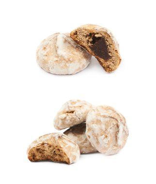 İzole Rus zencefilli kurabiye