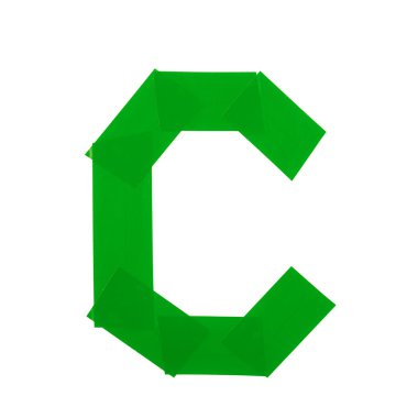 Teyp yalıtım C harfi sembolü yaptı