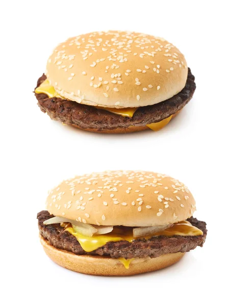 Frischer Hamburger isoliert — Stockfoto