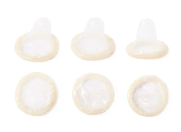 Прокату латексу презерватив ізольовано — стокове фото