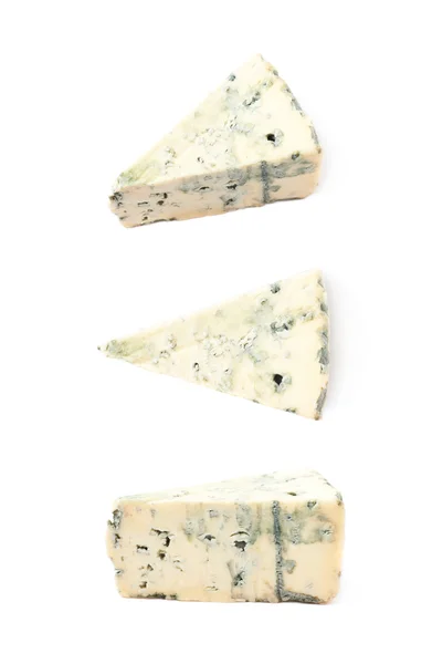 Blue roquefort cheese isolated — Stock Photo, Image