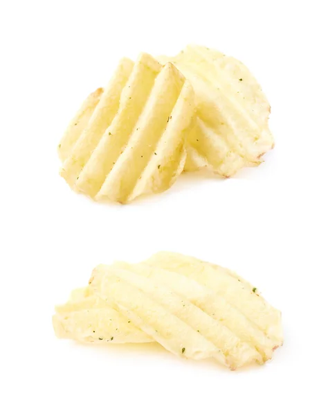 몇 가지 감자 칩의 더미 — 스톡 사진