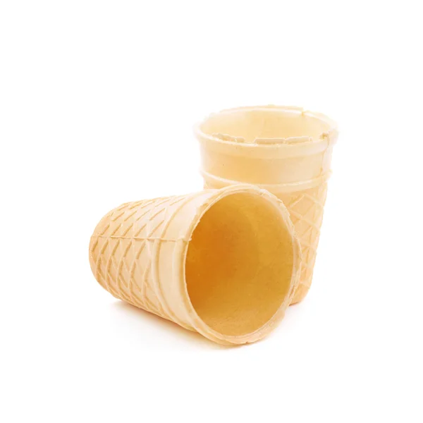 Wafer estilo waffle cone isolado — Fotografia de Stock