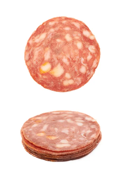 Італійська ковбаса salame napoli ізольовані — стокове фото