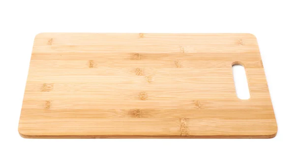 Planche à découper en bois isolée — Photo