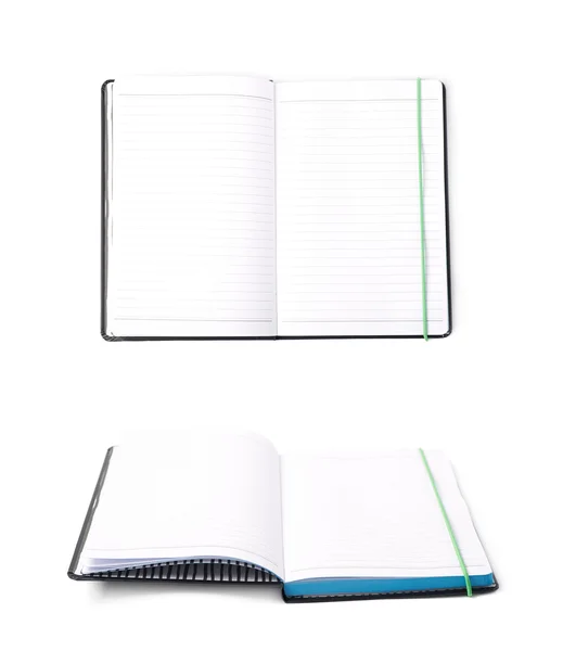 Cuaderno negro aislado — Foto de Stock