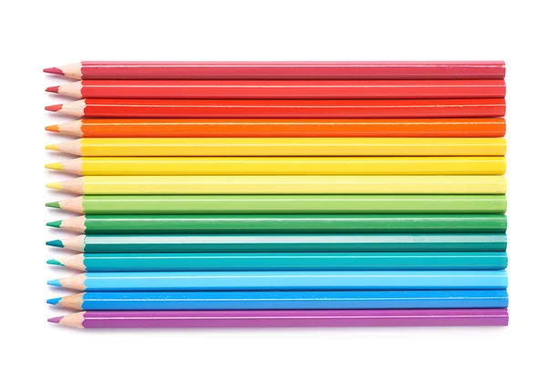 Multiple colorful color pencils composition — Stock Photo, Image