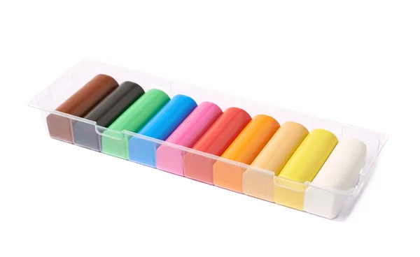 Paus de plasticina colorida isolados — Fotografia de Stock
