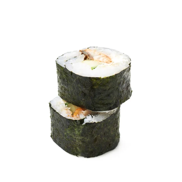 Alaska hosomaki sushi geïsoleerd — Stockfoto