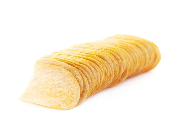 Montón de papas fritas múltiples aisladas — Foto de Stock