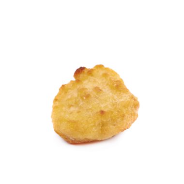 Ekmekli Tavuk nugget kompozisyon izole