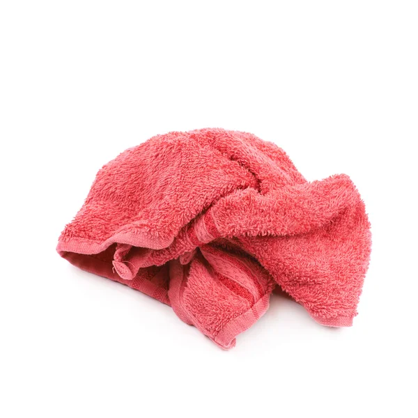Asciugamano da cucina stropicciato isolato — Foto Stock
