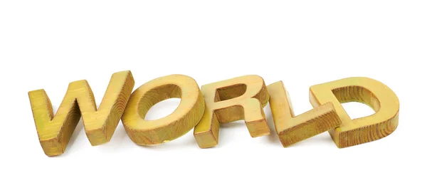 Word made of wooden letters isolated — Stock Photo, Image