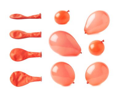 Şişirilmiş ve sönük hava balonları