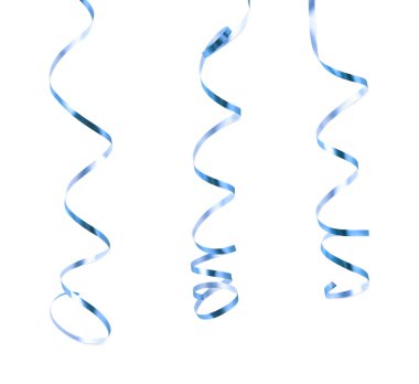 Kıvırcık ve parlak şerit izole