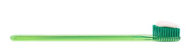 İzole plastik diş fırçası
