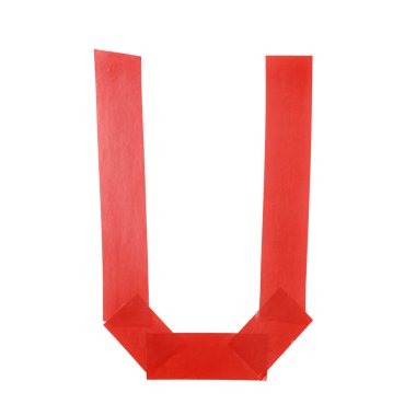 Teyp yalıtım U harfi sembolü yaptı