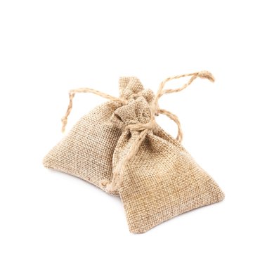 İzole küçük çul çanta