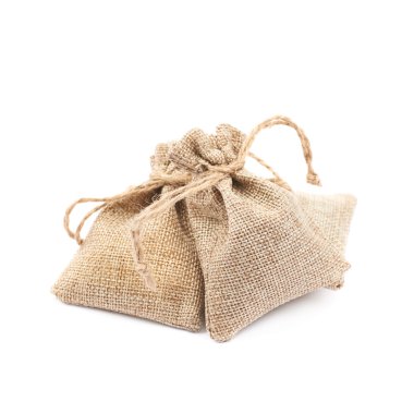 İzole küçük çul çanta