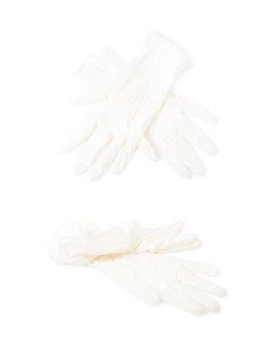 İzole beyaz lastik eldiven