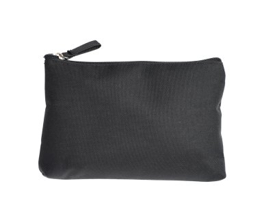 İzole siyah kozmetik çantası