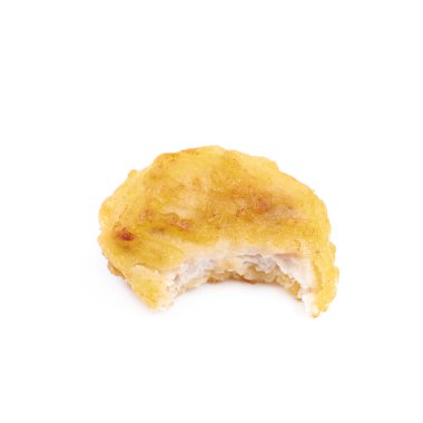 Ekmekli Tavuk nugget kompozisyon izole
