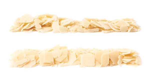Sorban a parmezán sajt pehely — Stock Fotó