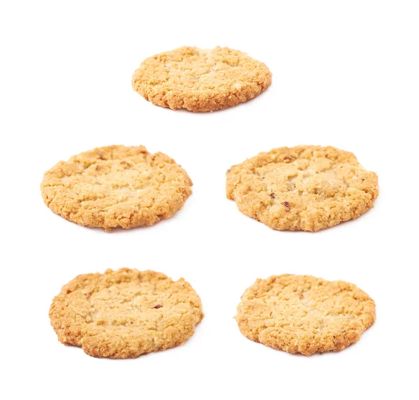 Oatmeal cookie isolated — Stock Photo, Image
