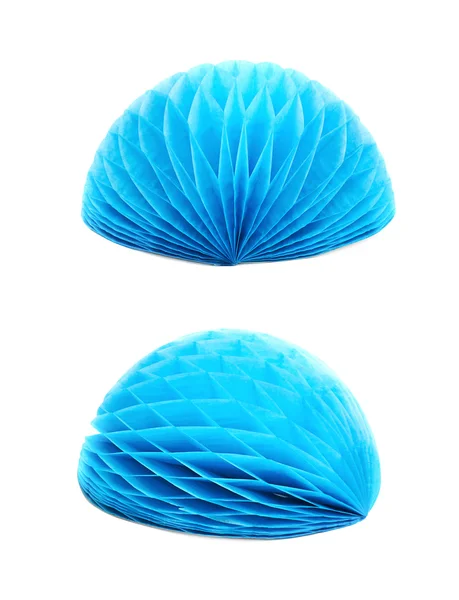Honeycomb pom-pom ball decoration isolated — Stock Photo, Image