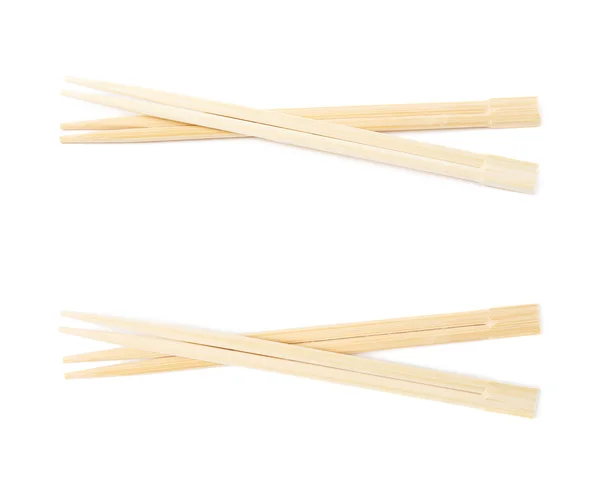 Wooden sushi chopsticks isolated — Stock Photo, Image