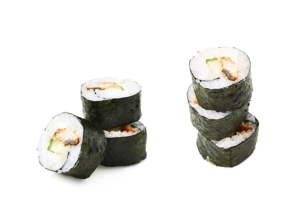 Alaska rosomaki sushi na białym tle — Zdjęcie stockowe