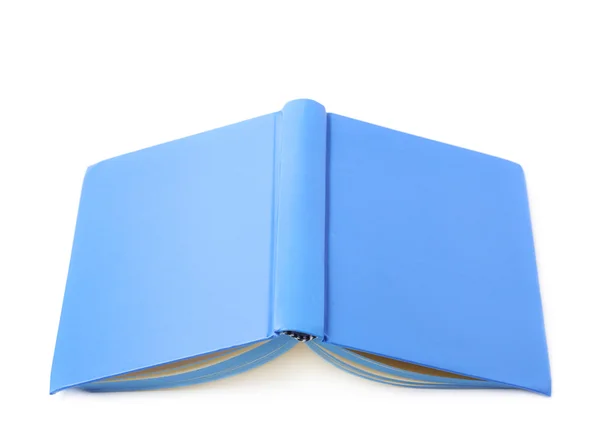 Cuaderno azul aislado — Foto de Stock