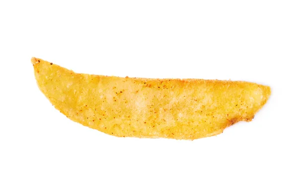 French fried potato slice isolated — Stock Photo, Image